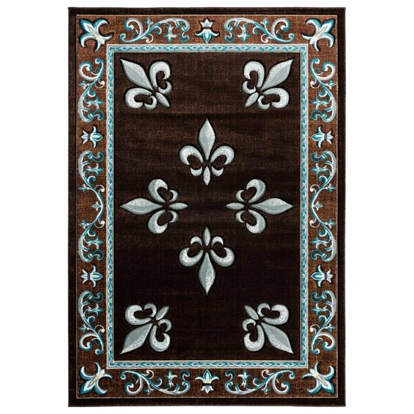 United Weavers Of America 1 ft. 10 in. x 2 ft. 8 in. Bristol Casselton Turquoise Rectangle Accent Rug 2050 11069 24